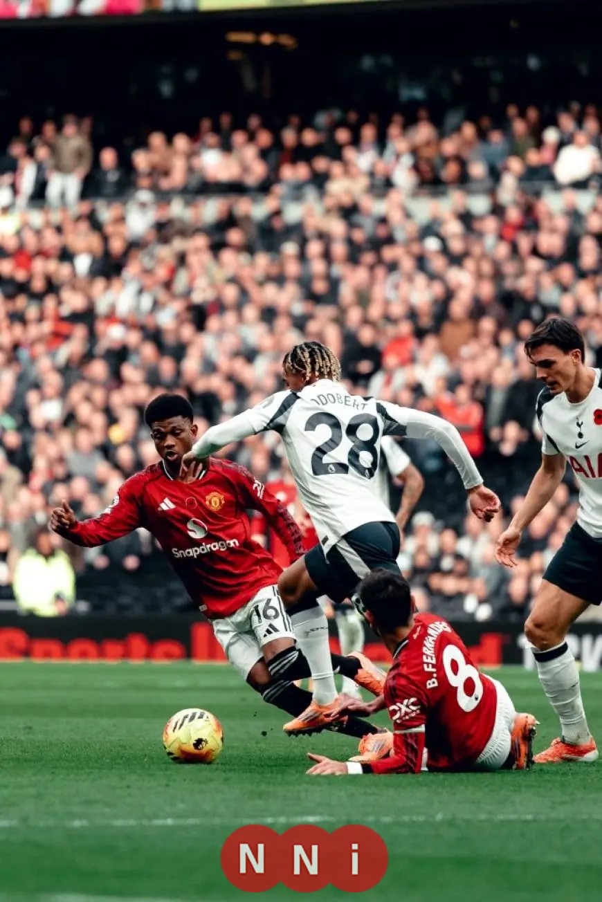 مباراة مثيرة تنتهي بتعادل توتنهام ومانشستر يونايتد في الدوري الإنجليزي الممتاز