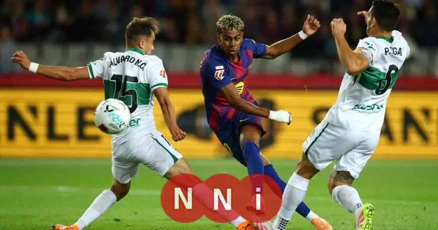 لامين يامال يخطط لإضافة ضحية جديدة إلى رصيده مع برشلونة