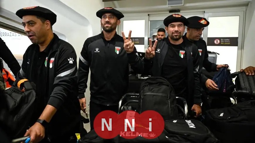 استقبال أسطوري لمنتخب فلسطين في بيلباو قبل المباراة الودية مع إقليم الباسك