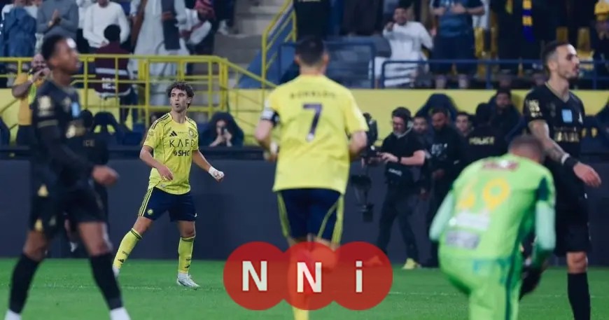 النصر يقلب الطاولة على الخليج بثنائية مدهشة في ختام الشوط الأول