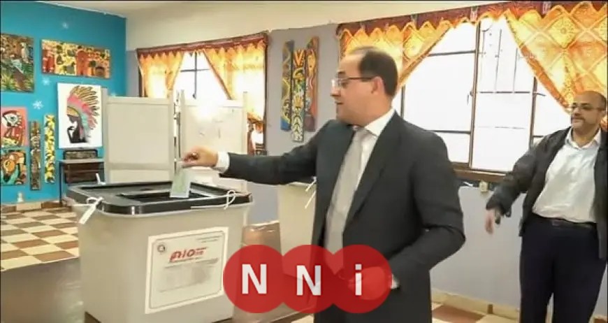 وزير المالية يشارك في التصويت بانتخابات مجلس النواب