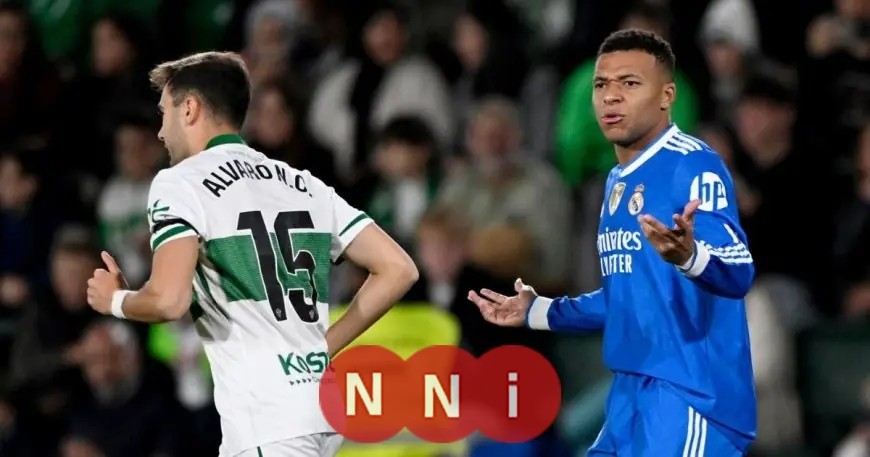 كيليان مبابي يواجه احتمالية الإيقاف بعد توجيه سباب لحكم مباراة إلتشي