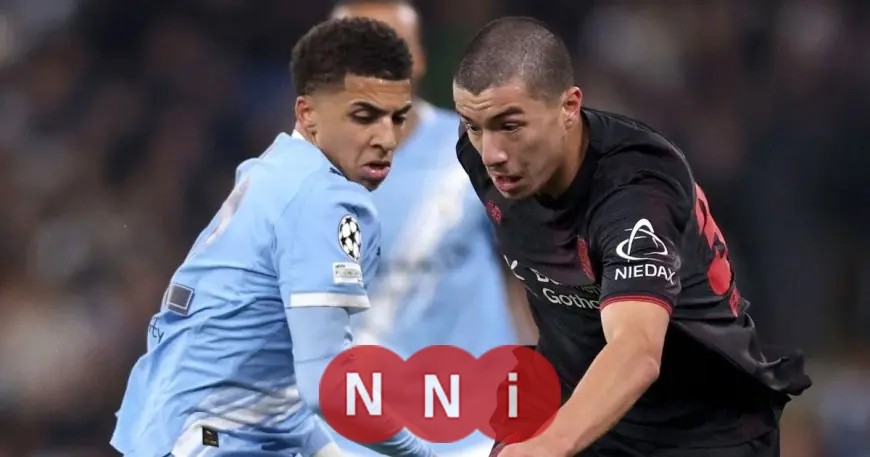 أداء إبراهيم مازة الباهر في مواجهة مانشستر سيتي وباير ليفركوزن بالأرقام