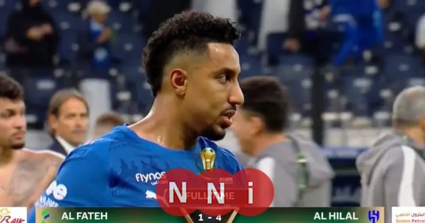 ملخص وأهداف مباراة الهلال ضد الفتح بنتيجة 4-1 في ربع نهائي كأس الملك السعودي
