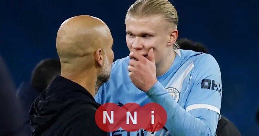 جوارديولا يخفف من وطأة نقاشه الحاد مع هالاند بعد انتصار مانشستر سيتي على ليدز