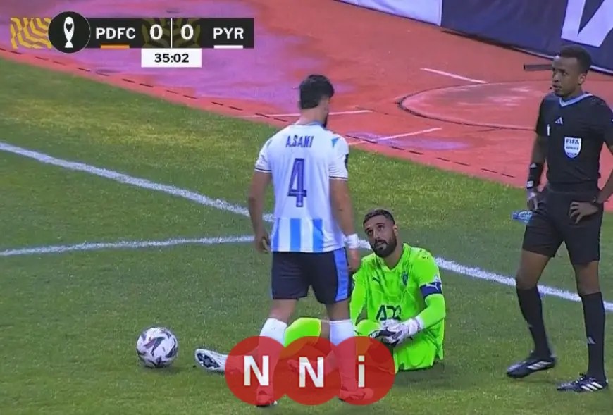 إصابة أحمد الشناوي تجبر بيراميدز على تبديل اضطراري في مباراته مع باور ديناموز