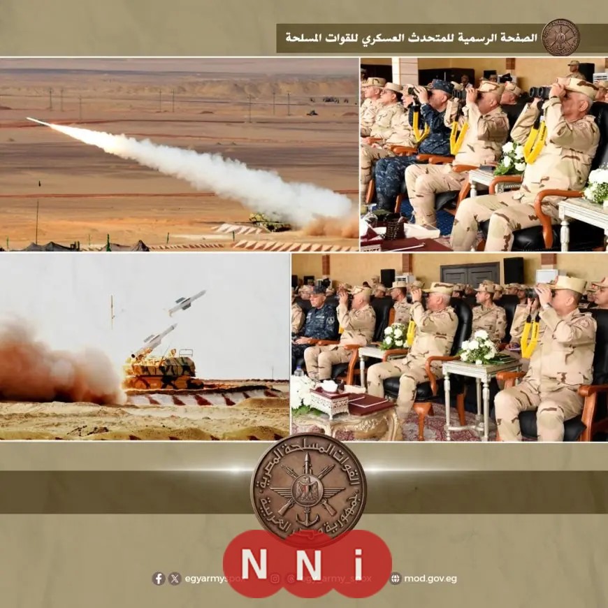 وزير الدفاع يحضر تنفيذ المرحلة الرئيسية للرماية الصاروخية لقوات الدفاع الجوي