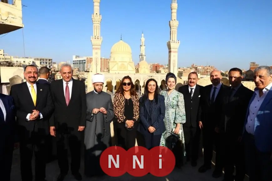 تفقد وزراء التضامن والتنمية المحلية والأوقاف أعمال تطوير منطقة مسجد السيد البدوي