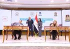 وزيرة التضامن ومحافظ الوادي الجديد يشهدان توقيع خمس بروتوكولات تعاون جديدة