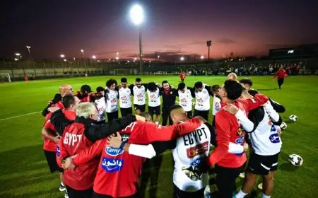 منتخب مصر بقيادة حلمي طولان يستكمل استعداداته النهائية لمواجهة الكويت في كأس العرب اليوم