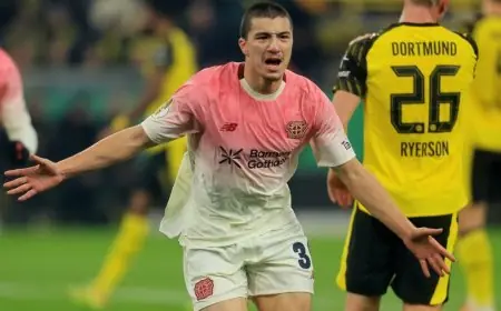النجم الجزائري مازة يتألق ويقود ليفركوزن إلى ربع نهائي الكأس متفوقًا على دورتموند