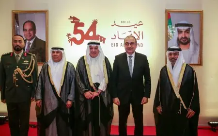 وزير قطاع الأعمال يحضر احتفالية عيد الاتحاد الـ 54 في سفارة الإمارات بالقاهرة