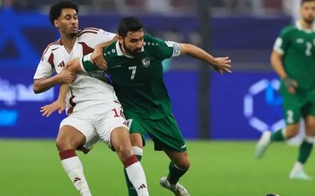 هدف خربين الصاروخي يعيد مشهد التعادل بين قطر وسوريا في كأس العرب