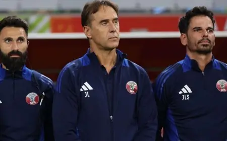 مدرب قطر لوبيتيغي يحث فلسطين وسوريا على الالتزام باللعب النظيف في الجولة الختامية