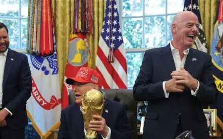 دونالد ترمب يشيد بجاني إنفانتينو لدوره الرائد في إنجاح كأس العالم