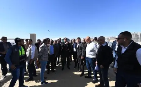 وزير الإسكان يزور مشروعي M8 by the lake وبوغاز لتوصيل المياه إلى بحيرة نيو مارينا