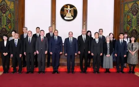 الرئيس السيسي يلتقي خبراء التعليم الياباني لتعزيز التعاون التعليمي في مصر