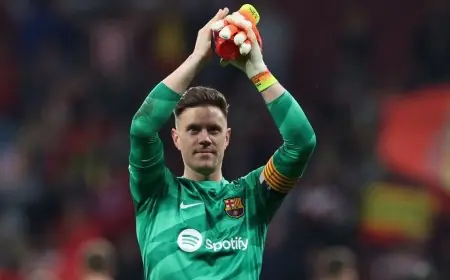 عودة تير شتيغن المنتظرة في مواجهة برشلونة وأوساسونا