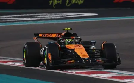 نوريس يفوز بأول لقب له في فورمولا 1 بعد تألقه في المركز الثالث بسباق أبوظبي