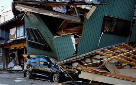 اليابان تتعرض لتسونامي مدمر عقب زلزال قوي بقوة 7.6 درجة