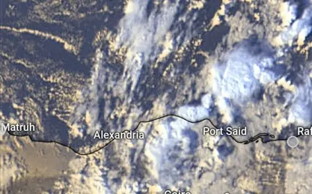 استمرار تدفق السحب الرعدية الممطرة على السواحل الشمالية والوجه البحري وفقًا لتوقعات الأرصاد