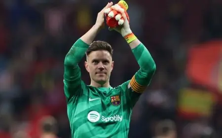 عودة تير شتيغن إلى برشلونة لمواجهة أينتراخت فرانكفورت رسمياً