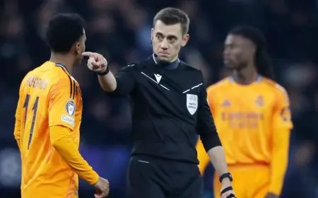 الحكم المفضل لريال مدريد يعود لمواجهة مانشستر سيتي في دوري أبطال أوروبا