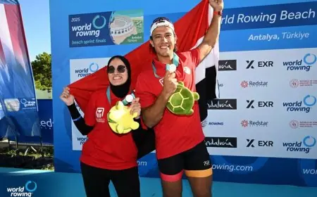 الاتحاد الدولي يثني على أداء المنتخب المصري المذهل في بطولة العالم للتجديف الشاطئي