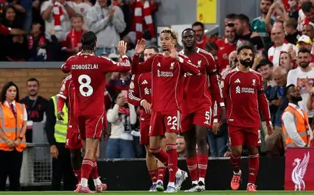 التشكيل الرسمي لمواجهة ليفربول وإنتر ميلان في دوري أبطال أوروبا