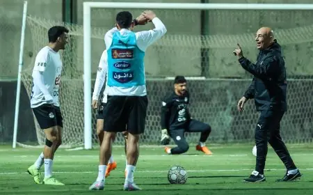 منتخب مصر يستعد لأمم إفريقيا بتدريب مسائي في مركز المنتخبات الوطنية
