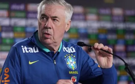 كارلو أنشيلوتي يعلن عن تمديد عقده مع منتخب البرازيل حتى عام 2030