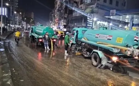 محافظ الغربية يشرف على إزالة تجمعات مياه الأمطار ويصدر توجيهات لتحسين الطرق