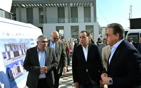 رئيس الوزراء يتابع تقدم العمل في مشروع مستشفى شبين القناطر المركزي