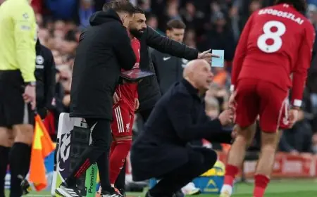 محمد صلاح يظهر كبديل في مباراة ليفربول ضد برايتون