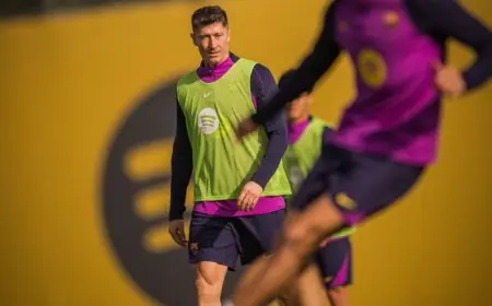 تشكيلة برشلونة ضد أوساسونا في الدوري الإسباني: ليفاندوفسكي يبدأ بديلاً