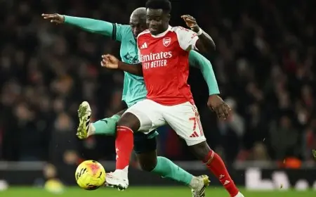 بوكايو ساكا: الحظ يبتسم لأرسنال واللقب الإنجليزي يُحسم في مايو