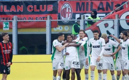 ساسولو يوقف انطلاقة ميلان ويُعقّد صراعه على صدارة الدوري الإيطالي