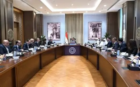 مدبولي يجتمع مع الرئيس التنفيذي لشركة المانع القابضة القطرية لدعم التعاون الاقتصادي