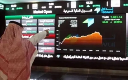 تراجع مؤشر الأسهم السعودية بنسبة 1.2% عند نهاية الجلسة