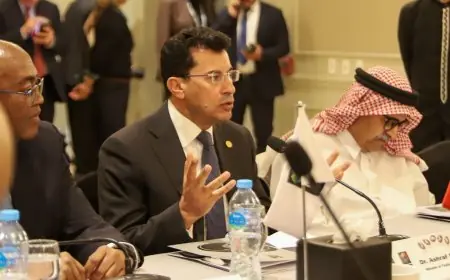 وزير الرياضة ورئيس الاتحاد الدولي يشهدان انطلاق اجتماعات الاتحاد الإفريقي لكرة السلة في مصر
