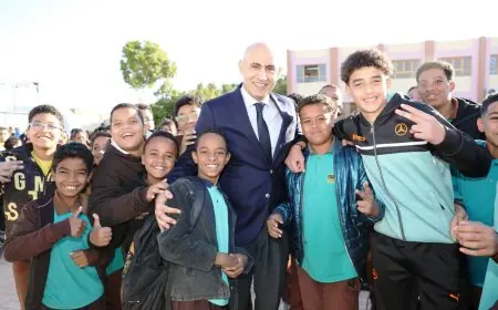 متابعة وزير التربية والتعليم ومحافظ أسوان لسير العملية التعليمية بمدرسة الشهيد عمرو فريد المتميزة للغات