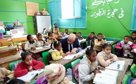 وزير التربية والتعليم ومحافظ أسوان يزوران ٦ مدارس في إدفو لضمان سير العملية التعليمية بكفاءة