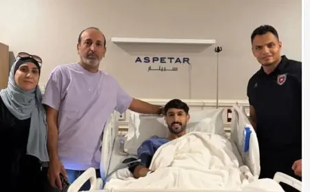 يزن النعيمات يخضع لجراحة الرباط الصليبي وطريقه للانضمام للأهلي يتأجل