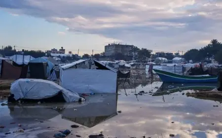 أكثر من 17 مبنى سكنيا ينهار في غزة مع بدء المنخفضات الجوية