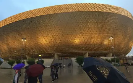 تأثير الأمطار على جاهزية ملعب لوسيل لنهائي المغرب ضد الأردن في كأس العرب