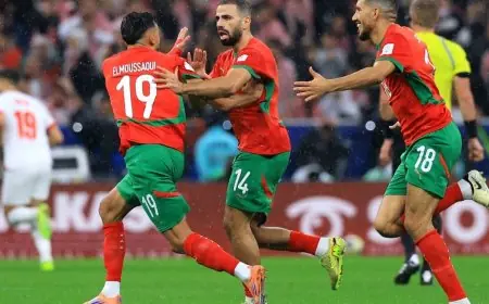 هدف طنان الرائع يمنح المغرب التقدم على الأردن في الشوط الأول