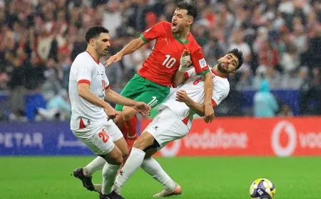 المغرب والأردن يتعادلان في الوقت الأصلي والذهاب إلى شوطين إضافيين في مباراة مثيرة