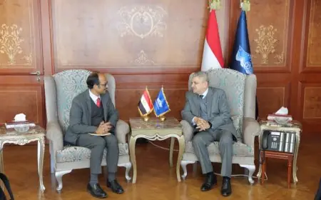 أسامة ربيع يبحث تعاون مشترك مع ممثل الأمم المتحدة للحد من مخاطر الكوارث