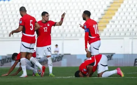 منتخب مصر يرتدي الأحمر ضد زيمبابوي وجنوب أفريقيا والأبيض أمام أنجولا في المواجهات القادمة