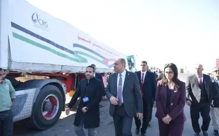 التموين تطلق القافلة الإغاثية العاجلة رقم 15 لدعم غزة